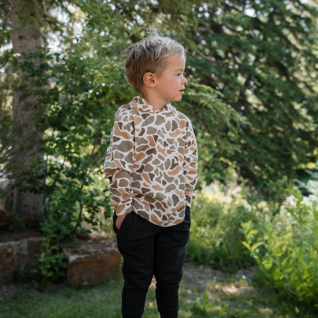 BURLEBO YOUTH THERMAL HOODIE - VENADO CAMO