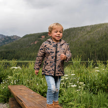 Load image into Gallery viewer, BURLEBO YOUTH PUFFER JACKET - GAUGE CAMO
