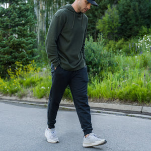 BURLEBO ADULT FLEECE JOGGER - BLACK