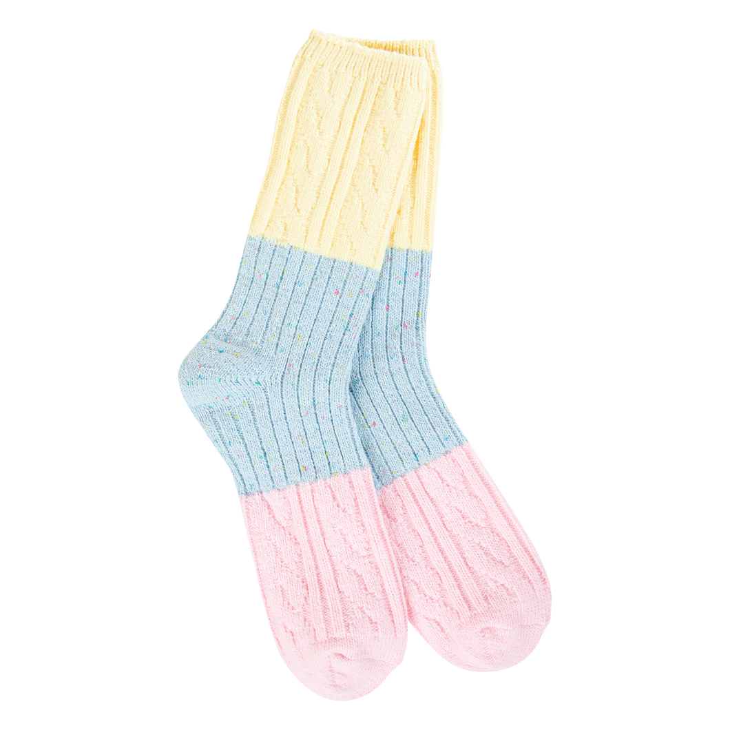 WORLD SOFTEST SOCK - DENIM MULTI