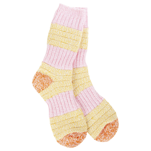 WORLD SOFTEST SOCKS - PINK/HONEY