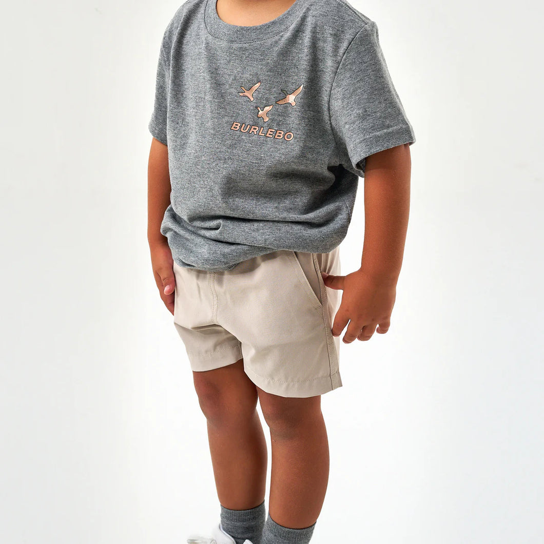 BURLEBO YOUTH EVERYDAY SHORT - LIGHT KHAKI