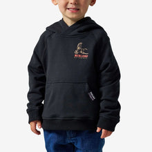 Load image into Gallery viewer, BURLEBO YOUTH FLEECE HOODIE - DUCK WILD BLACK
