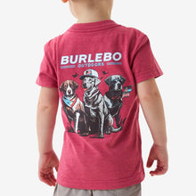 Load image into Gallery viewer, BURLEBO YOUTH TEE - HEATHER CRIMSON
