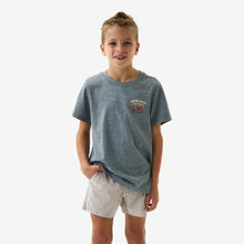 Load image into Gallery viewer, BURLEBO YOUTH CATTLE RANCH TEE - DARK HEATHER GREY

