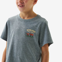 Load image into Gallery viewer, BURLEBO YOUTH CATTLE RANCH TEE - DARK HEATHER GREY
