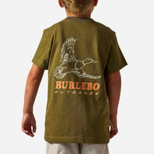 Load image into Gallery viewer, BURLEBO YOUTH DUCK WILD TEE - HUNTER GREEN
