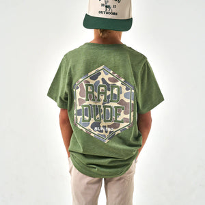 BURLEBO YOUTH RAD DUDE DEER CAMO TEE