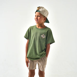 BURLEBO YOUTH RAD DUDE DEER CAMO TEE