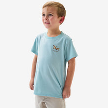 Load image into Gallery viewer, BURLEBO YOUTH FLYING MALLARDS TEE - HEATHER SKY BLUE
