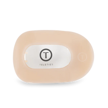 Load image into Gallery viewer, TELETIES ROUND FLAT HAIR CLIP / LARGE ALMOND BEIGE
