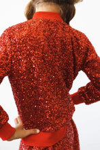 Load image into Gallery viewer, RED SEQUIN JACKET

