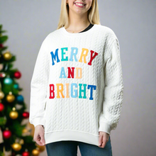 Load image into Gallery viewer, MERRY &amp; BRIGHT SWEATSHIRT
