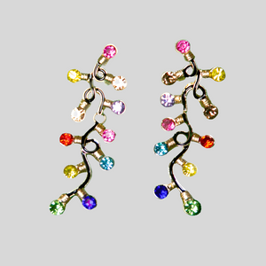 MULTI COLOR STRING LIGHTS EARRINGS