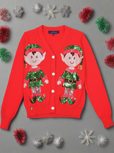 Load image into Gallery viewer, ELF SEQUIN CARDIGAN
