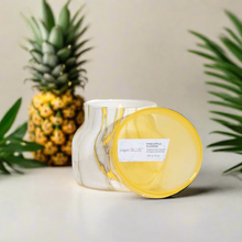 Load image into Gallery viewer, PINEAPPLE FLOWER MODERN MARBLE CANDLE
