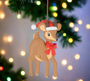 RETRO REINDEER CLAYDOUGH ORNAMENT