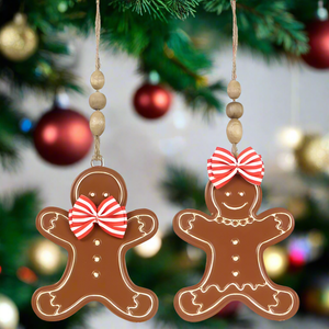 METAL GINGERBREAD ORNAMENTS