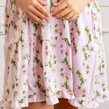 Load image into Gallery viewer, VINTAGE ROSE TIE TOP DRESS
