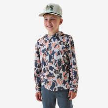 Load image into Gallery viewer, BURLEBO YOUTH PERFORMANCE HOODIE - VINTAGE CAMO
