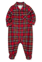 Load image into Gallery viewer, BOY'S PLAID NOTCH COLLAR FOOTIE
