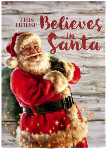 HOUSE BELIEVES IN SANTA  - HOUSE FLAG