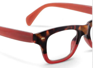 PEEPERS READERS COLD BREW - TORTOISE/RED