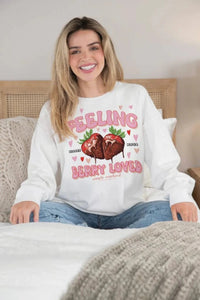 FEELING BERRY LOVED CREW SWEATSHIRT