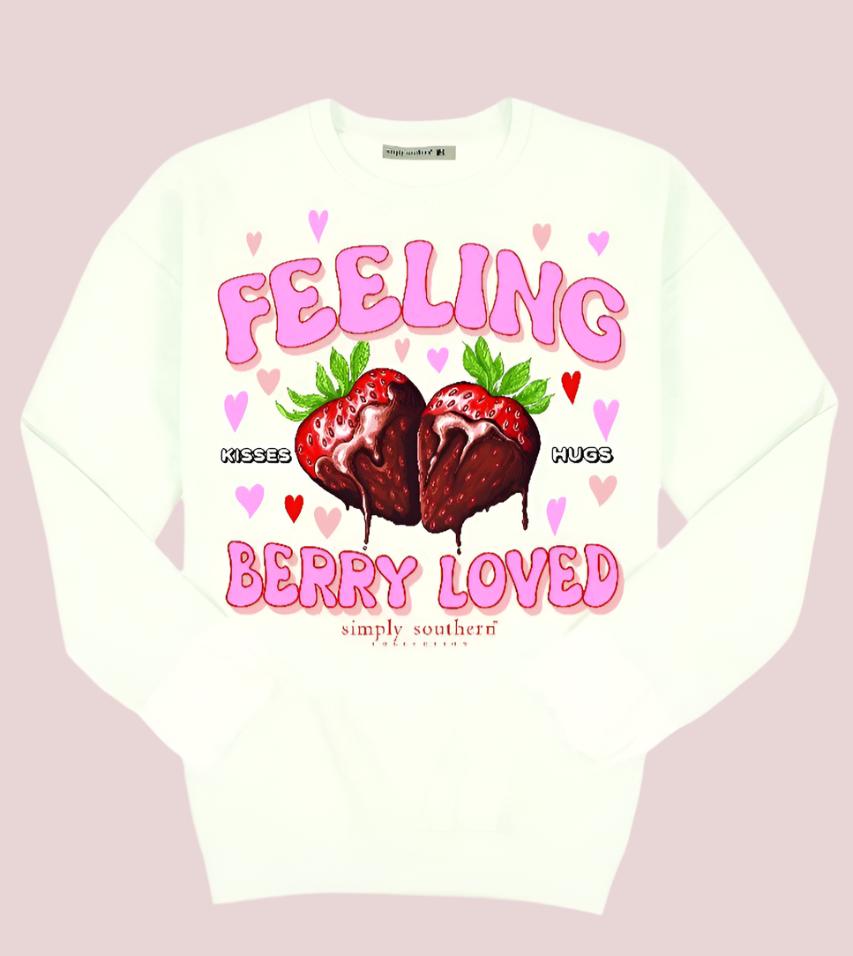 FEELING BERRY LOVED CREW SWEATSHIRT-YOUTH