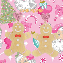 Load image into Gallery viewer, GINGERBREAD MAN EARRINGS
