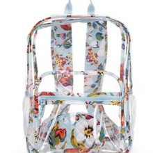 Load image into Gallery viewer, VERA BRADLEY CLEAR BACKPACK SEA AIR FLORAL
