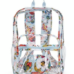 VERA BRADLEY CLEAR BACKPACK SEA AIR FLORAL