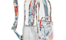 Load image into Gallery viewer, VERA BRADLEY CLEAR BACKPACK SEA AIR FLORAL
