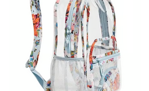 VERA BRADLEY CLEAR BACKPACK SEA AIR FLORAL