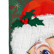 Load image into Gallery viewer, MERRY SANTA LINEN GARDEN FLAG
