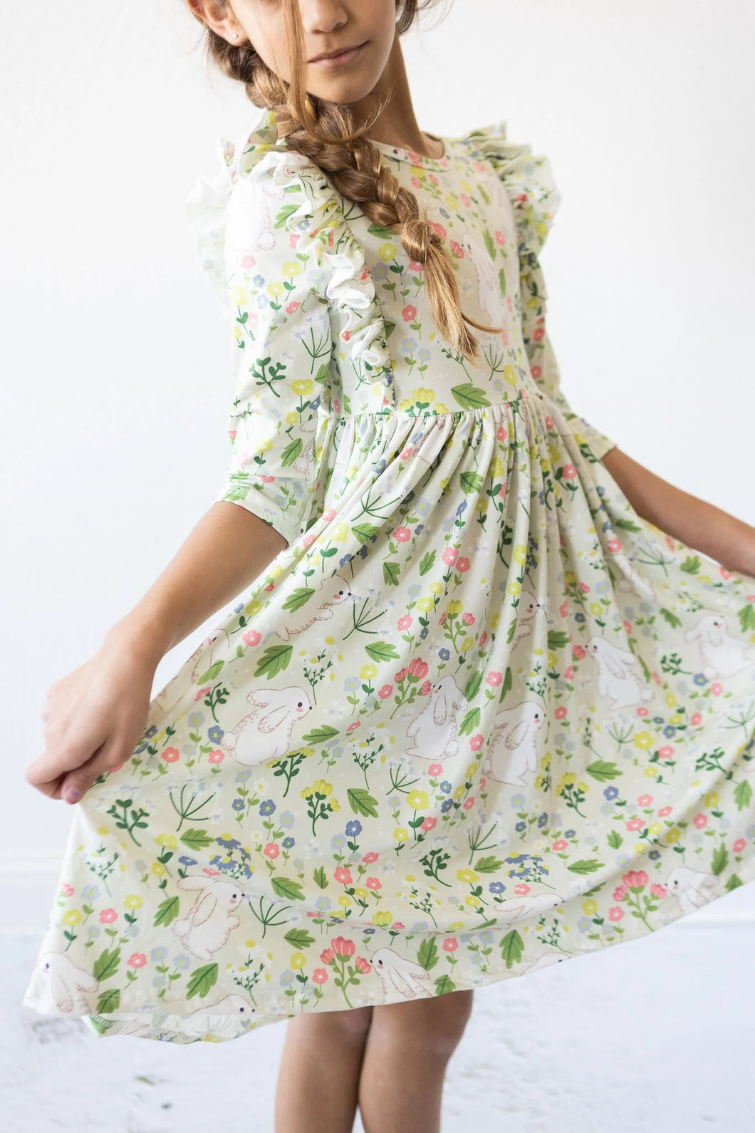 NO BUNNY LIKE YOU RUFFLE TWIRL DRESS