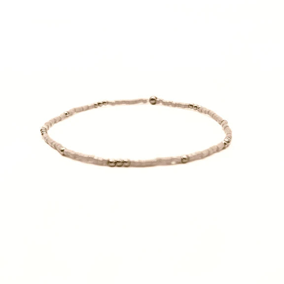 2mm NEWPORT PALE PINK GOLD FILLED WATERPROOF BRACELET