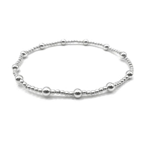 2mm STERLING SILVER WATERPROOF KARMA BRACELET