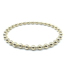 Load image into Gallery viewer, 4mm+2mm4mm GOLD FILLED WATERPROOF 7&quot; BRACELET
