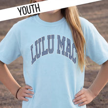 Load image into Gallery viewer, YOUTH LULU MAC STRIPE CHAMBRAY TEE
