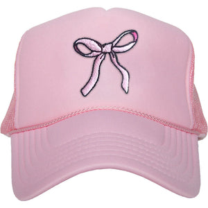 COQUETTE BOW FOAM TRUCKER HAT