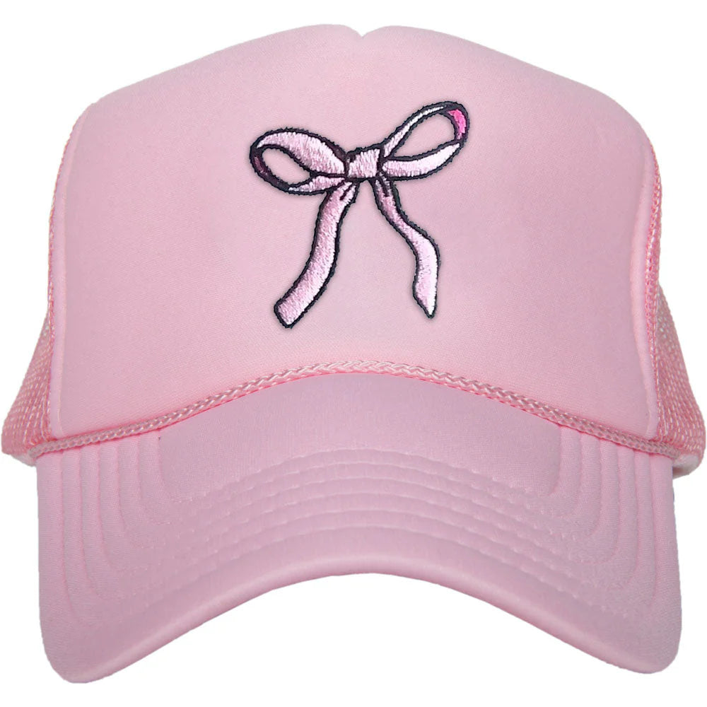 COQUETTE BOW FOAM TRUCKER HAT