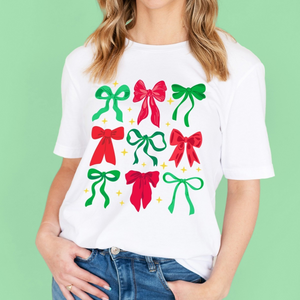 CHRISTMAS BOW T-SHIRT