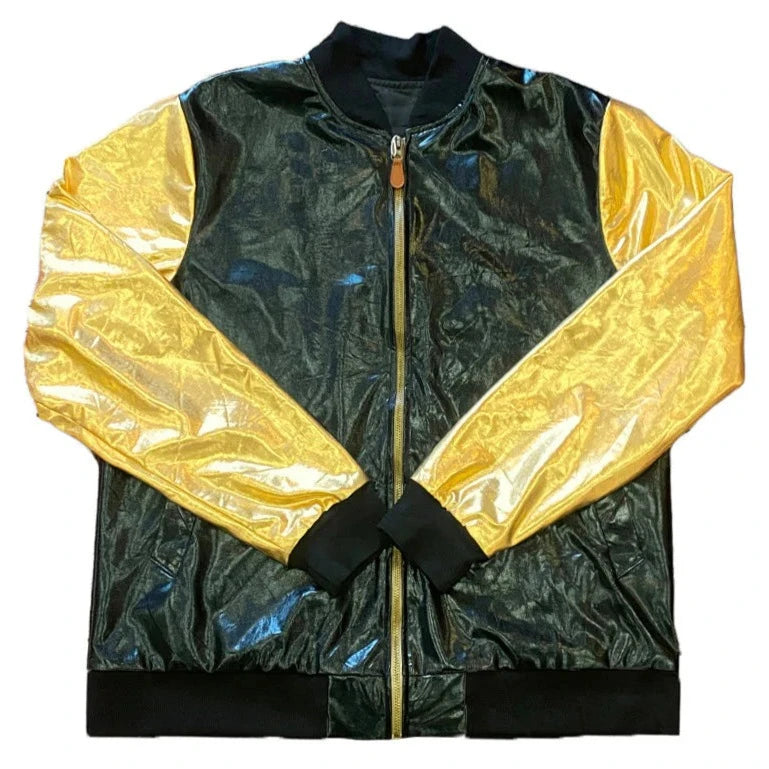 METALLIC JACKET - BLACK & GOLD