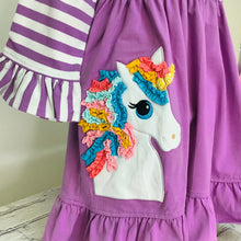 Load image into Gallery viewer, UNICORN APPLIQUE DRESS
