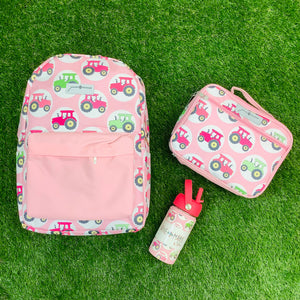 KIDS PINK TRACTOR BACKPACK