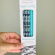 Load image into Gallery viewer, SWIG REUSABLE STRAW SET - INCOGNITO
