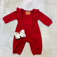 Load image into Gallery viewer, MADISON CRIMSON ROMPER
