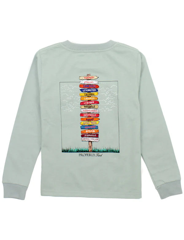 PROPERLY TIED BOYS SOUTHEASTERN SHOWDOWN LONG SLEEVE