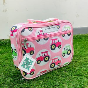 KIDS PINK TRACTOR LUNCH BOX